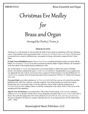 CHRISTMAS EVE MEDLEY FOR BRASS AND ORGAN