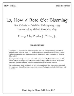 LO, HOW A ROSE E'ER BLOOMING