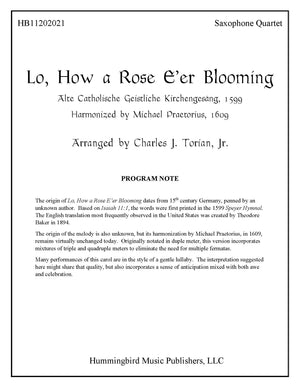 LO, HOW A ROSE E'ER BLOOMING