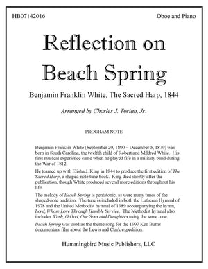 REFLECTION ON BEACH SPRING