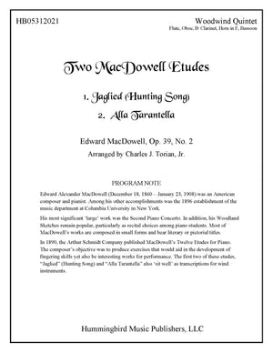 TWO MACDOWELL ETUDES