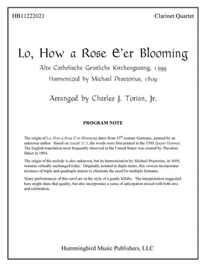 LO, HOW A ROSE E'ER BLOOMING